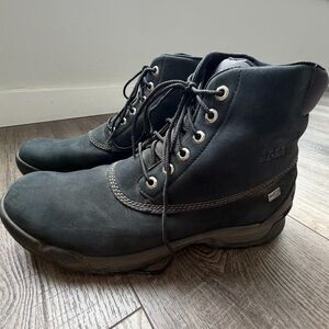 Sorel Mens Paxson 6" OutDry Waterproof Hiking Trail Boots Black Sz 14